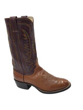 NEW Legendary maker M.L. Leddys 7D Brown Leather Custom Cowboy Western Boots CBC